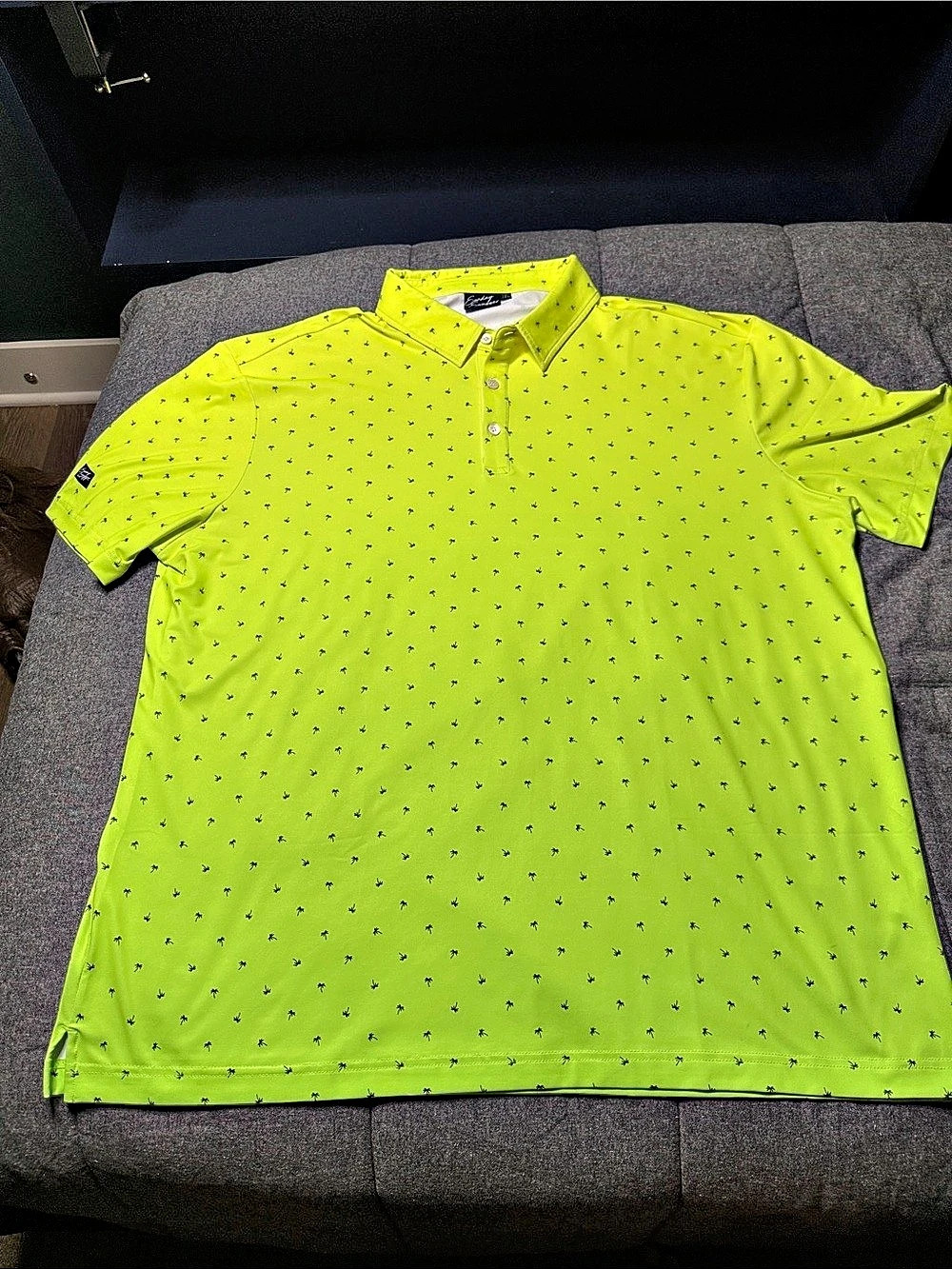 Sunday Swagger Men's Printed Polo Green 2XL